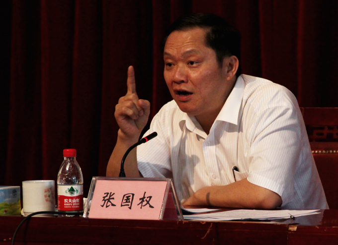 张国权与同学们分享经验