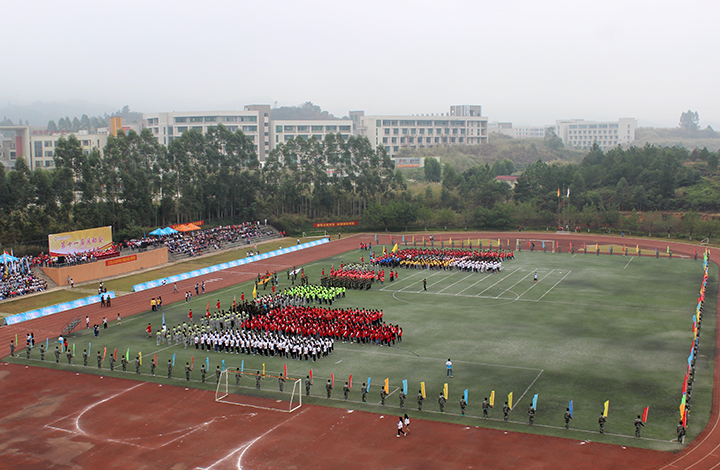 运动会开幕式现场