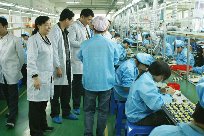 深圳市格瑞特电子有限公司河源分公司生产车间